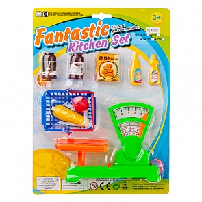 Весы с продуктами, корзиной и аксессуарами (B567316sim)